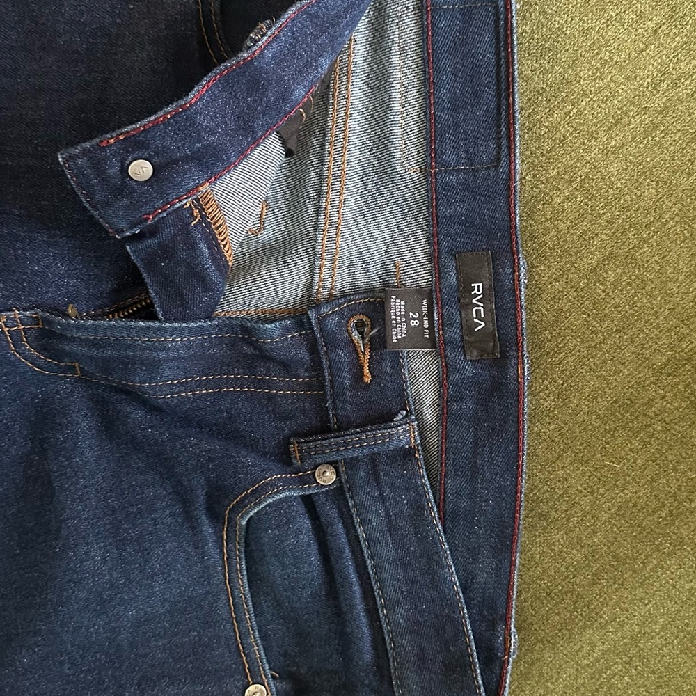 RVCA Blue Straight Jeans